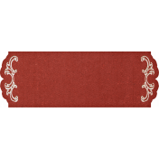 Rustic Wedding Red Fancy Label