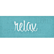 Let's Fika Relax Word Art Snippet