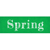 Spring Skies Mini Spring Word Art Snippet