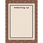 Nana's Kitchen Journal Card Measuring 3x4