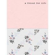 True Friend- Friend For Life 3x4 Journal Card