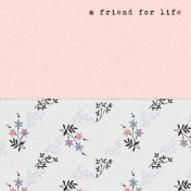 True Friend- Friend For Life 4x4 Journal Card