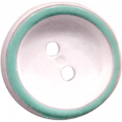 Shabby Chic White Button