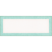 Shabby Chic Aqua Label