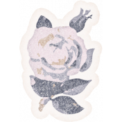 Shabby Chic Rose Sticker