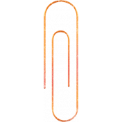 Backyard Summer Element Orange Paperclip