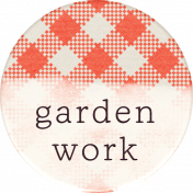 Garden Notes Garden Work Round Sticker