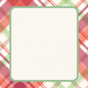 Garden Notes Plaid Journal Card 4x4