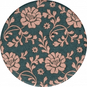 Classy Floral Round Sticker