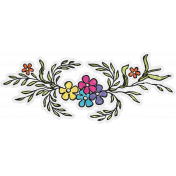 Sparkle & Shine Flowers Sticker