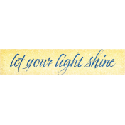 Sparkle & Shine Light Shine Word Art