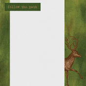 Camp Out Woods Deer Journal Card 4x4
