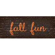 Sweet Autumn Fall Fun Word Art Snippet