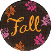 Sweet Autumn Mini Element Round Sticker Fall