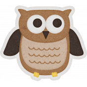 Sweet Autumn Mini Element Sticker Owl