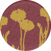 Chicory Lane Element Round Sticker Flowers