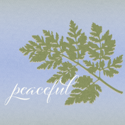 Chicory Lane Peaceful 4x4 Journal Card