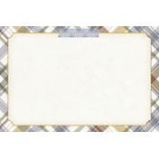 Chicory Lane Plaid 4x6 Journal Card