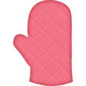 Baking Days Pink Right Oven Mitt