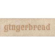 Baking Days Gingerbread Word Art Snippet