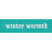 Baking Days Winter Warmth Word Art Snippet