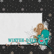 Baking Days Journal Card Winter Days 4x4