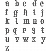 Baking Days Alpha Sheet Lowercase- Black