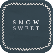 Winter Cozy Element Snow Sweet Label