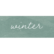 Winter Cozy Element Word Art Snippet Winter