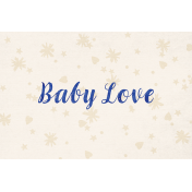 Woolen Mill Baby Add-on Baby Love 4x6 Journal Card