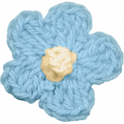 Woolen Mill Baby Addon Element Light Blue Flower