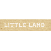 Woolen Mill Baby Addon Element Word Art Lamb