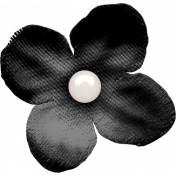 Woolen Mill Black Flower