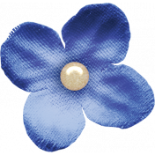 Woolen Mill Blue Flower