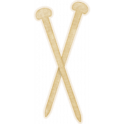 Woolen Mill Knitting Needles Sticker