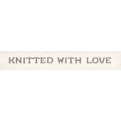 Woolen Mill Knitted Word Art