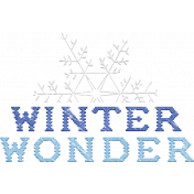 Woolen Mill Winter Wonder Word Art