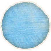 Woolen Mill Blue Yarn Ball Sticker