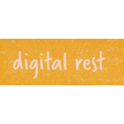 Heading Offline Digital Rest Word Art