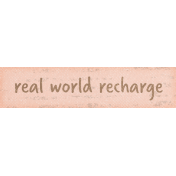 Heading Offline Mini Word Art Real World Recharge