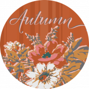 An Autumn To Behold Round Sticker Alternate