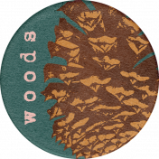 An Autumn To Behold Woods Round Sticker
