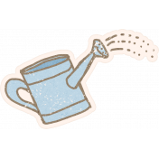 Homestead Life: Spring Watering Can Sticker