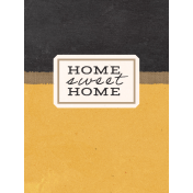 Homestead Life: Spring Journal Card Home Sweet Home 3x4