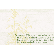 Green Acres Farmer 4x6 Journal Card