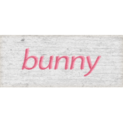 Green Acres Bunny Word Art