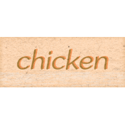 Green Acres Chicken Word Art