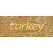 Green Acres Turkey Word Art
