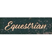 Wild Horses Equestrian Word Art