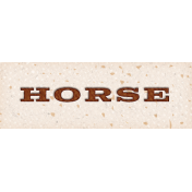 Wild Horses Horse Word Art